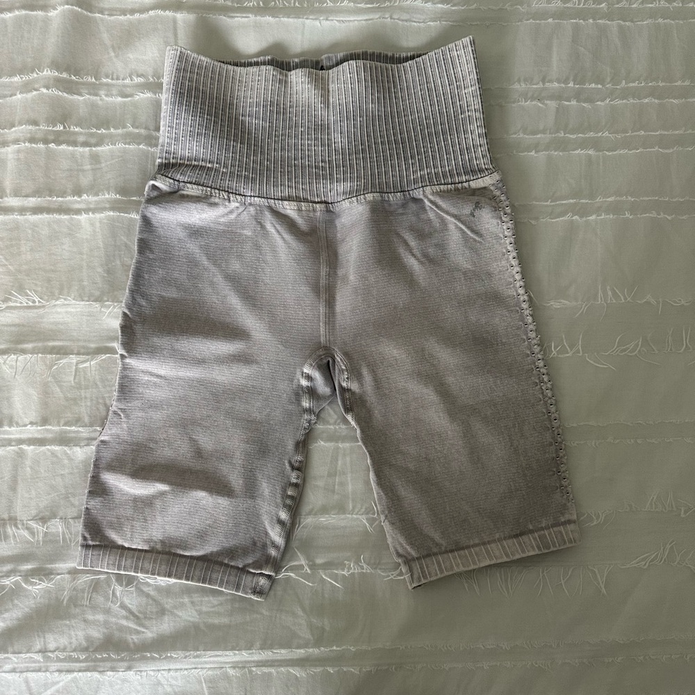 Gray Free People Movement biker shorts